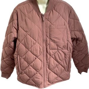 Frank and Oak Skyline Reversible Bomber in Dark Rose Size L
